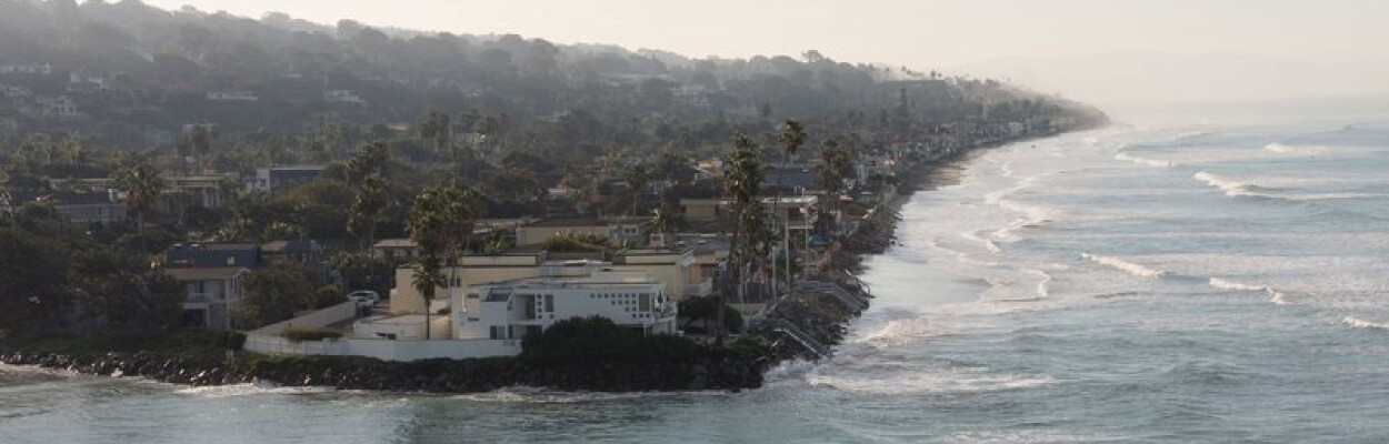 Water is reaching sea walls more frequently during high tides and storm events, residents of Del Mar say.