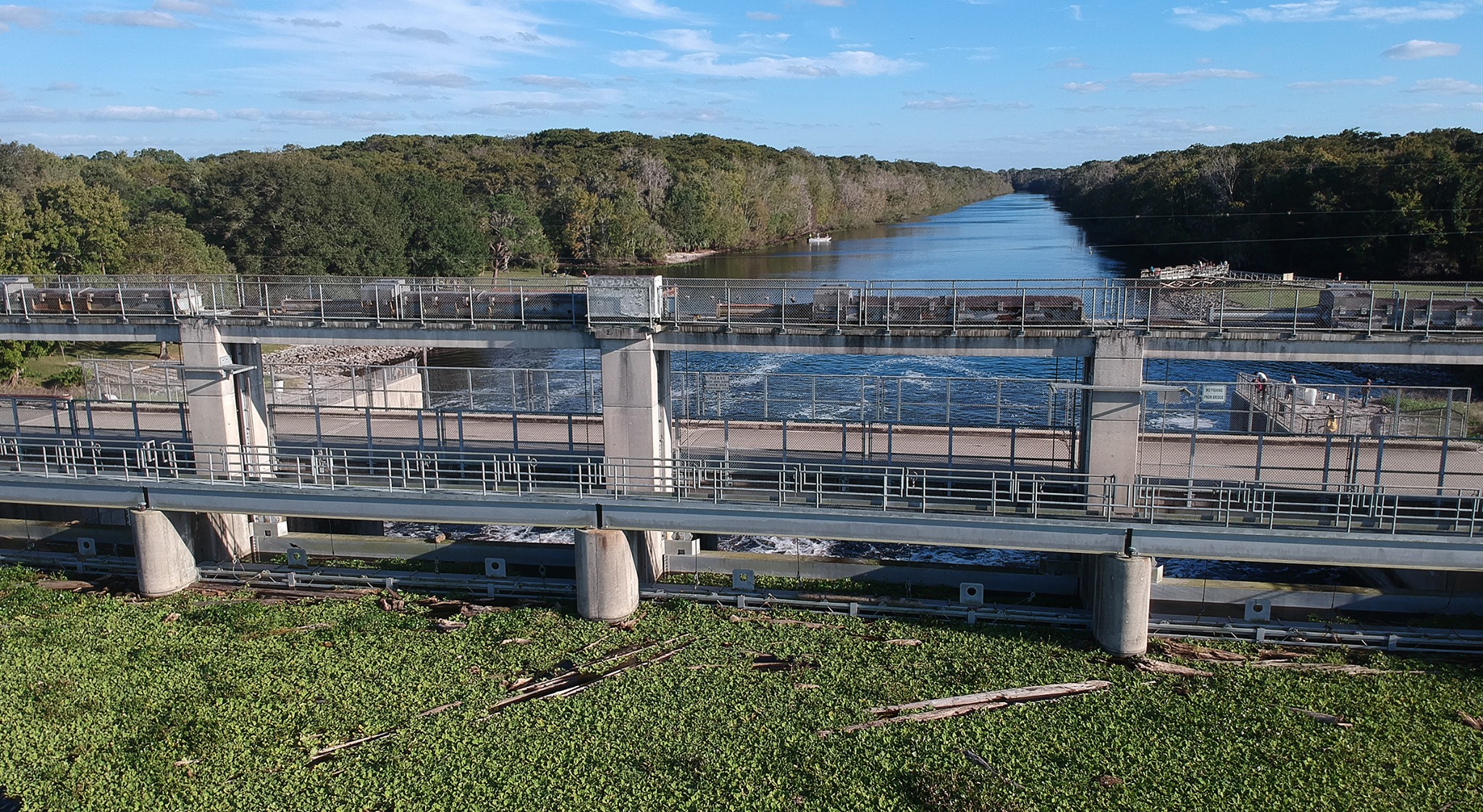 The Rodman Dam near Palatka, some 70 miles southwest of Downtown Jacksonville.