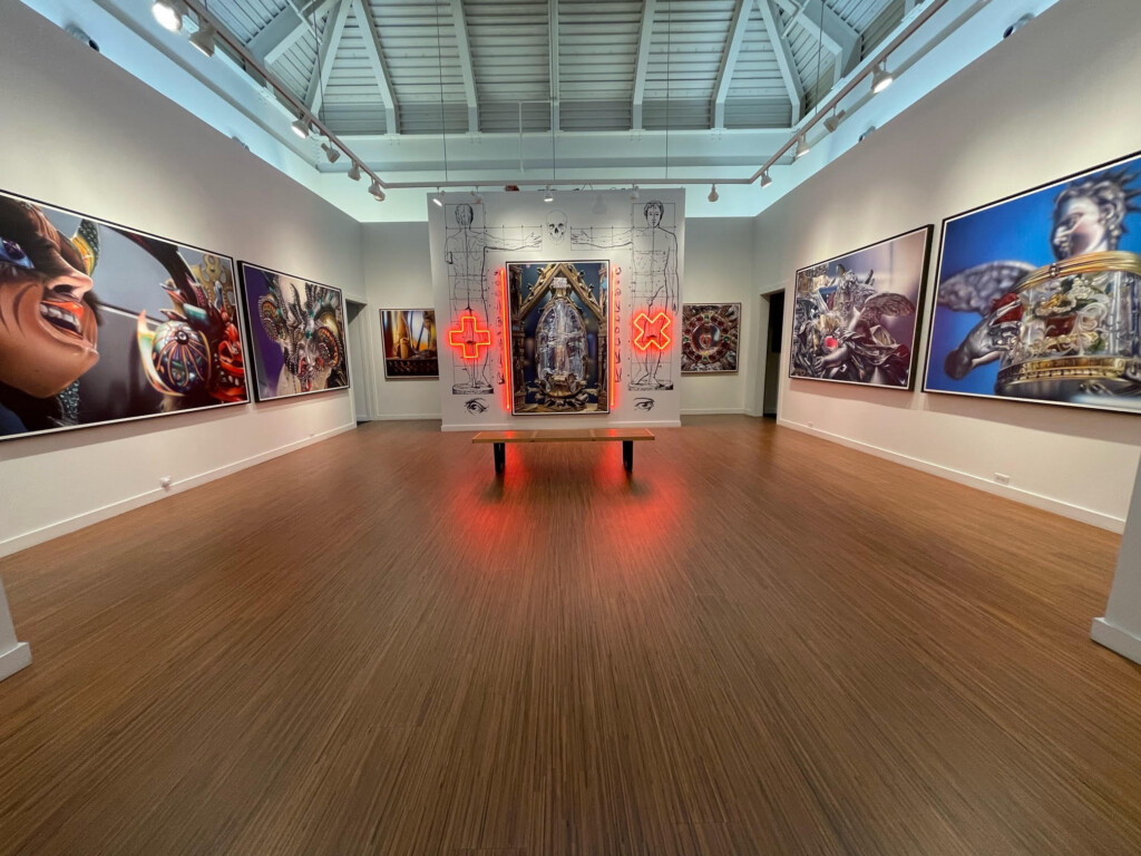 View of Richard Heipp's paintings at Florida Mining 