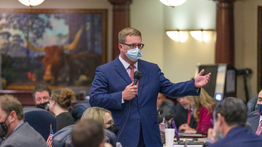 Florida Rep. Lawrence McClure on the House floor on March 4, 2021