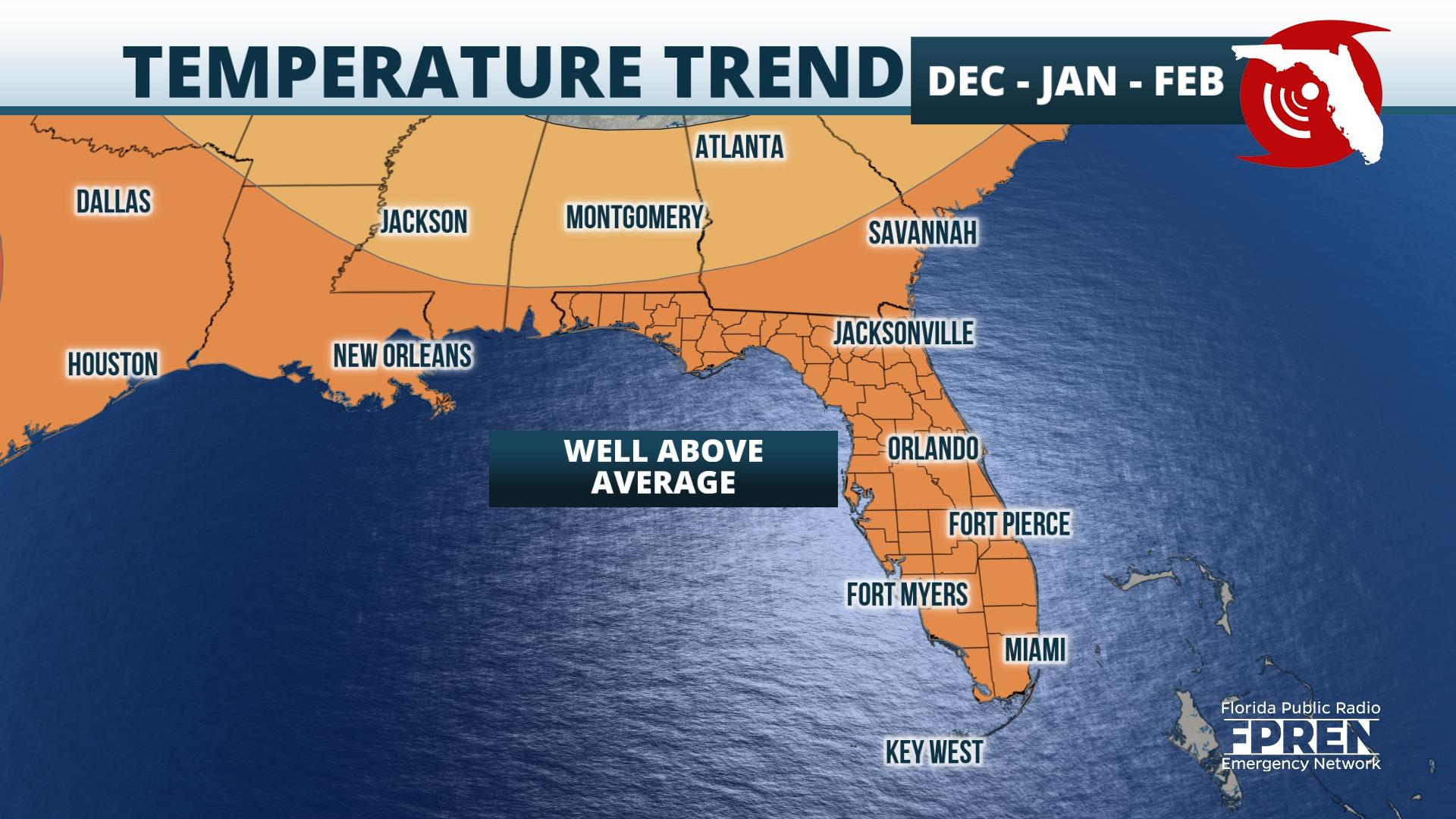 Featured image for “Warmer, drier winter predicted for Florida”