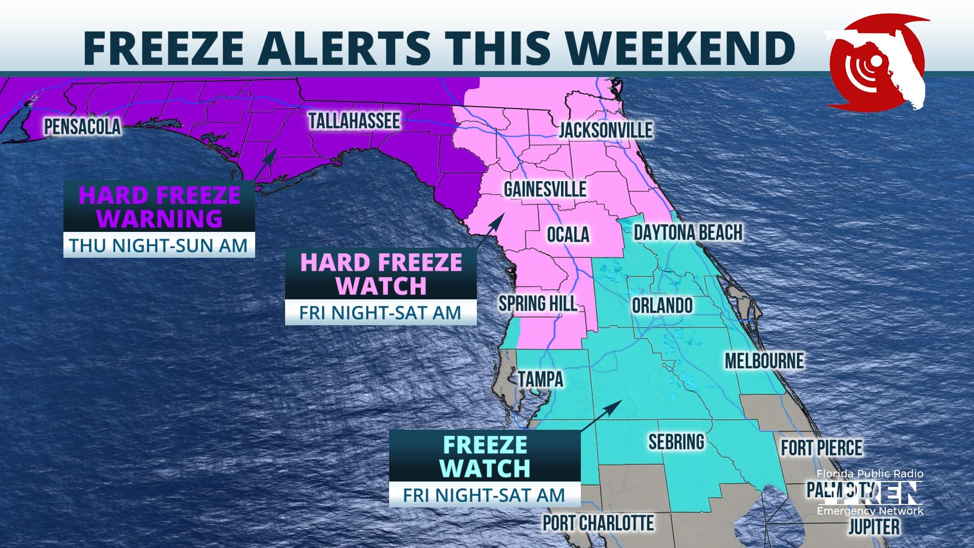Featured image for “Freeze alerts expand ahead of bitterly cold holiday weekend”