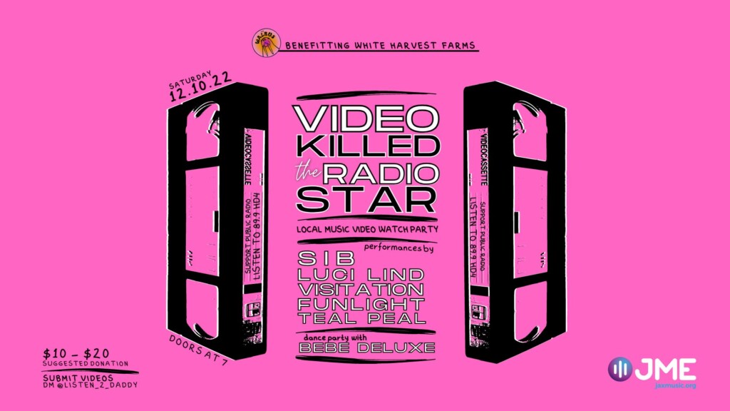 Music video watch party flyer