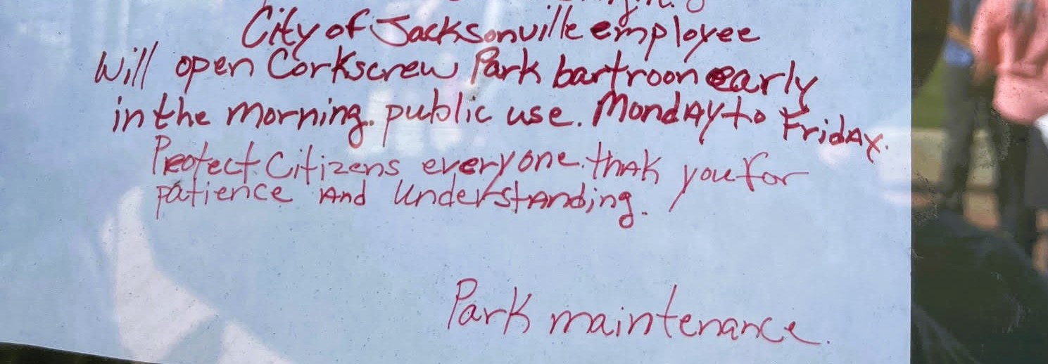 Featured image for “#AskJAXTDY | Why was a city park’s bathroom closed on Saturday morning?”
