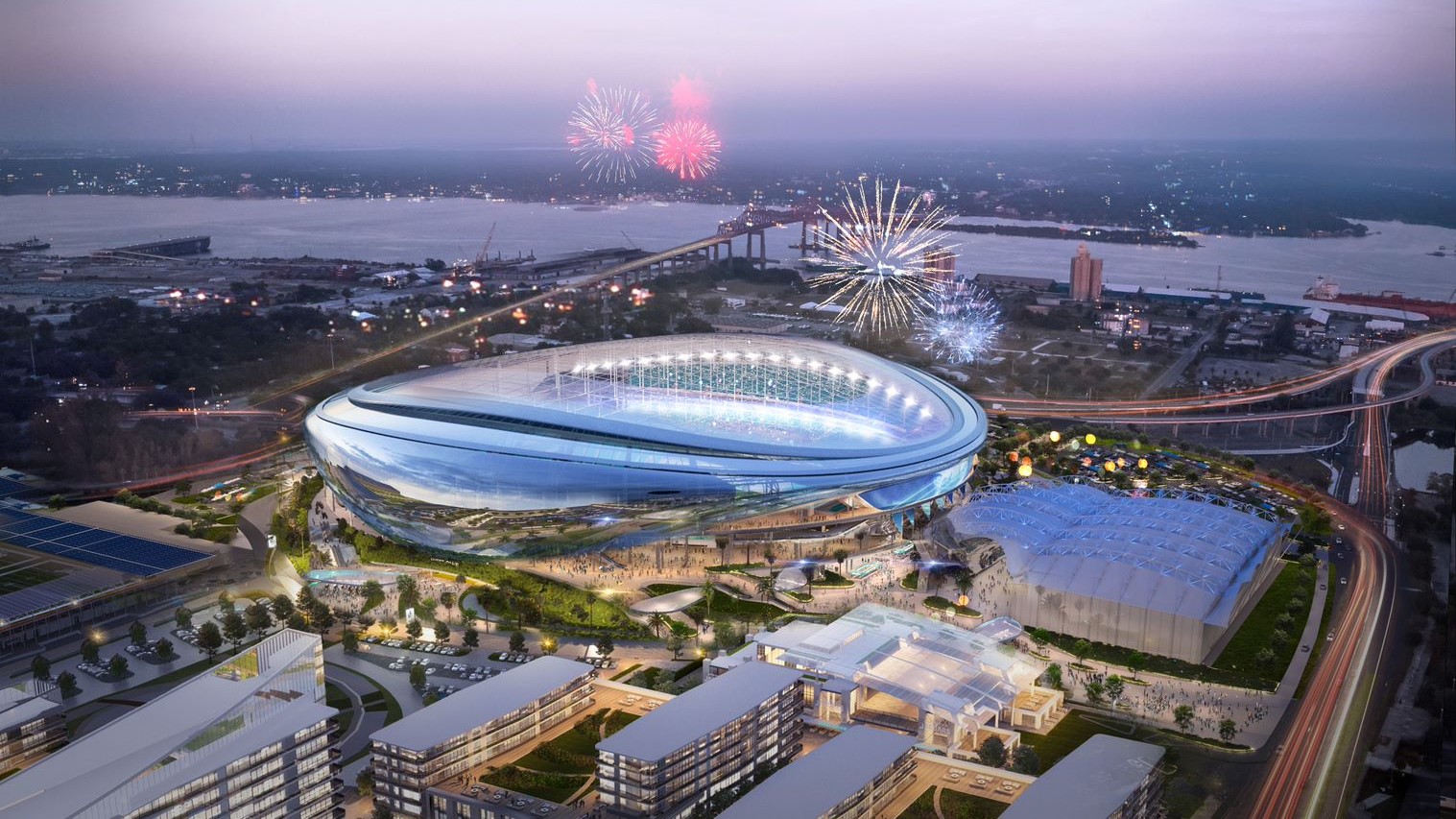 Tennessee Titans unveil first look at proposed new stadium