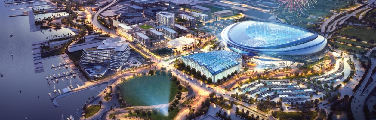 This illustration shows conceptual plans for a renovated EveryBank Stadium.