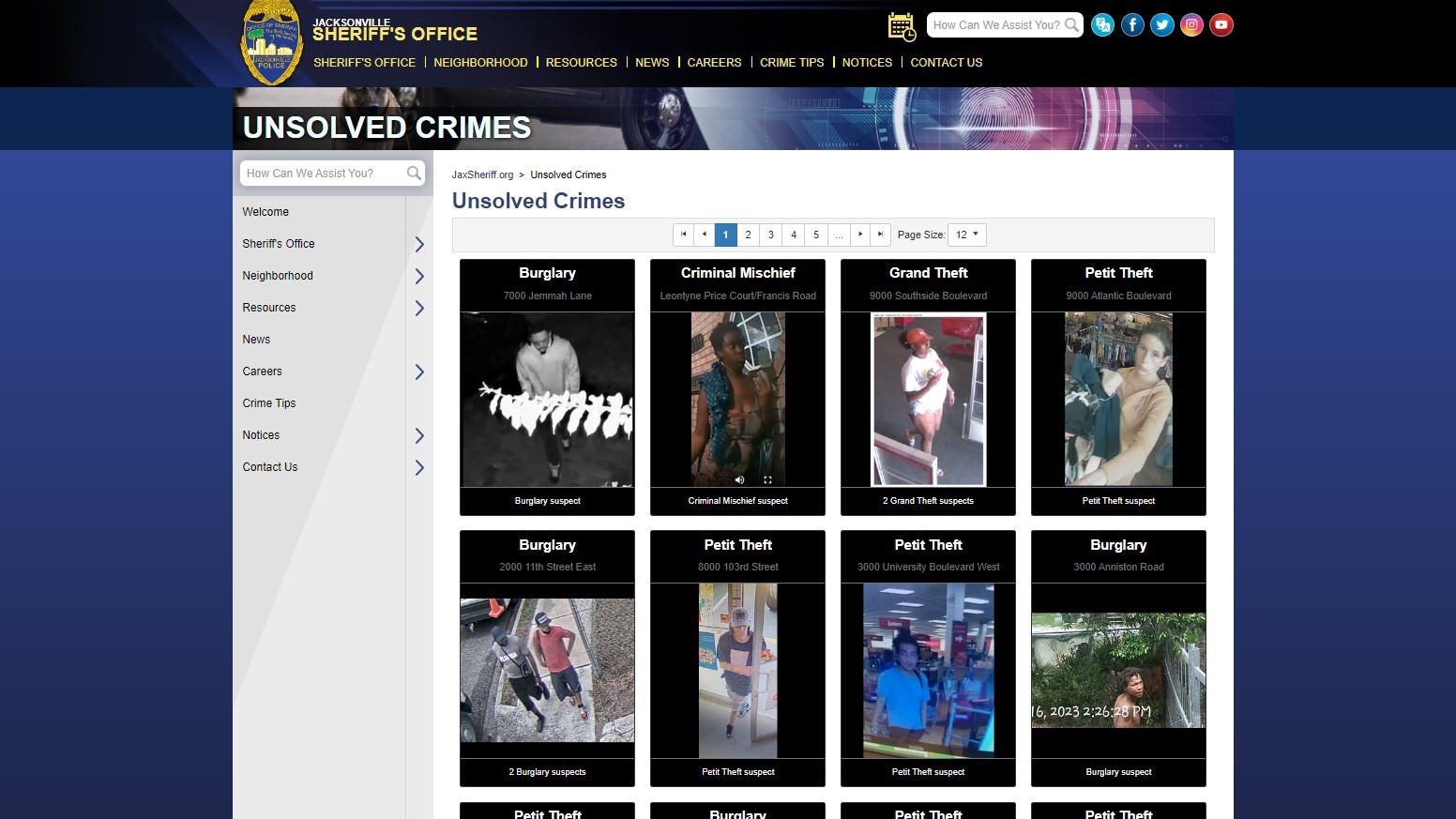 Featured image for “Sheriff’s Office unveils website to enlist public in crime fighting”