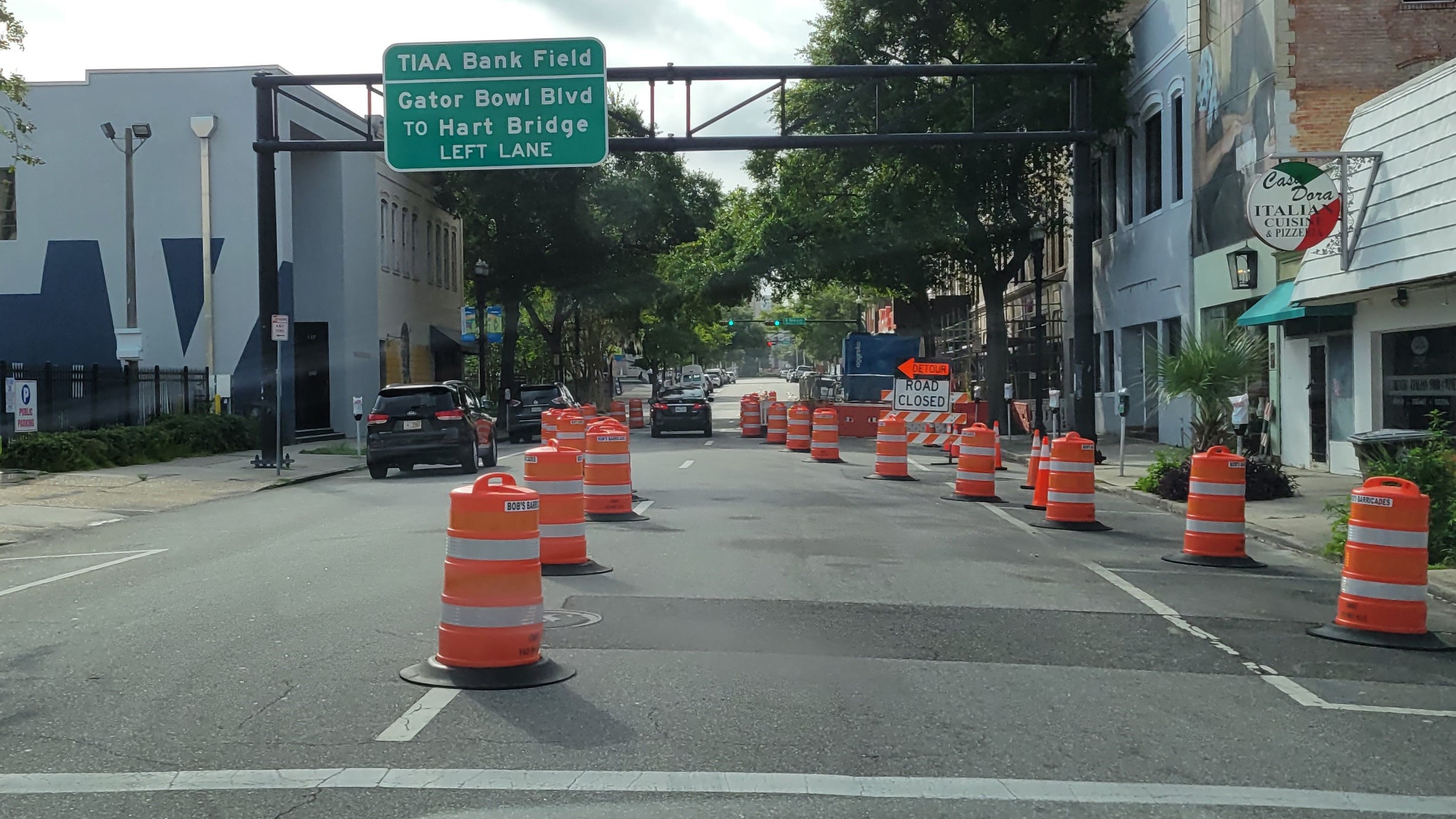 Featured image for “Downtown Jacksonville construction means multiple road closures this week and beyond”