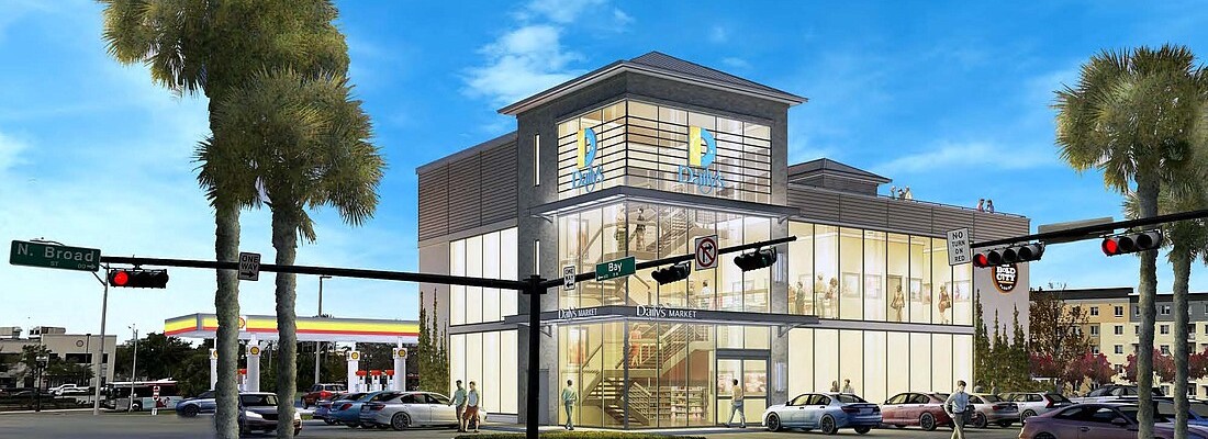 A three-story Daily’s with a convenience store, restaurant and Bold City Brewery is planned in LaVilla on a 1.4-acre block at Bay and Broad streets, near the Duval County Courthouse.