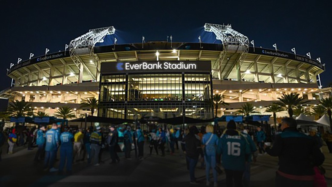 TIAA Bank provided this image of EverBank Stadium, the former TIAA Bank Field.