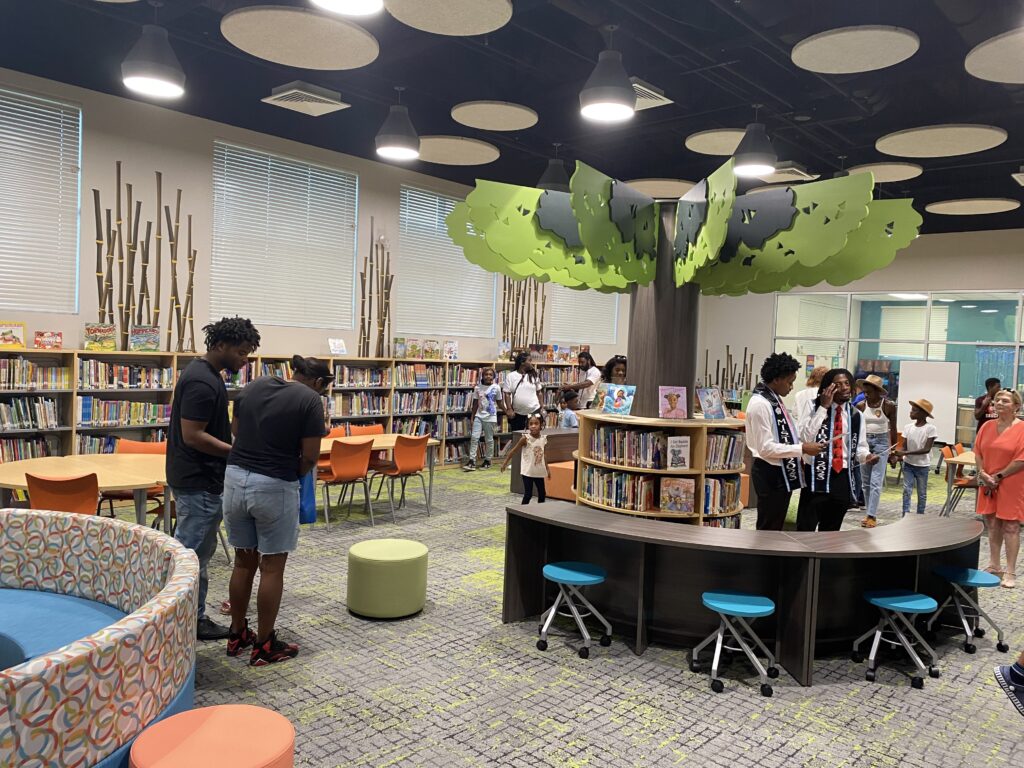 The new Media Center at Rutledge H. Pearson Elementary School. 