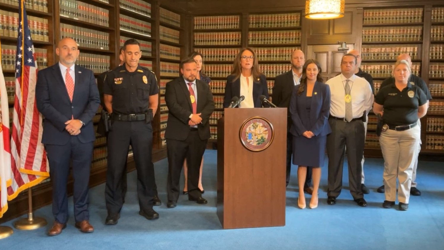State Attorney Melissa Nelson announces the indictment of Shanna Gardner-Fernandez.
