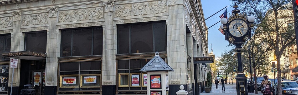 The Greenleaf & Crosby Building at 208 N. Laura St.