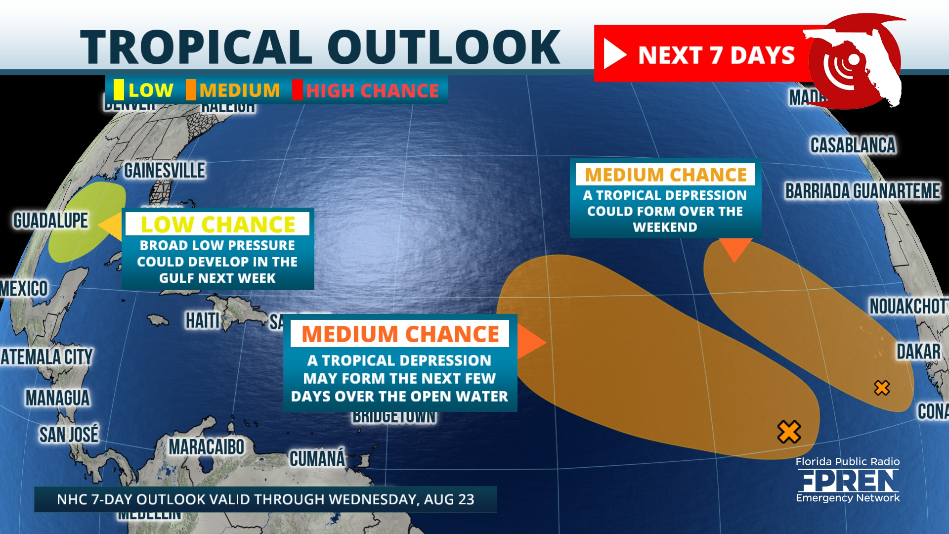 Featured image for “Forecasters watch three areas in the tropics”
