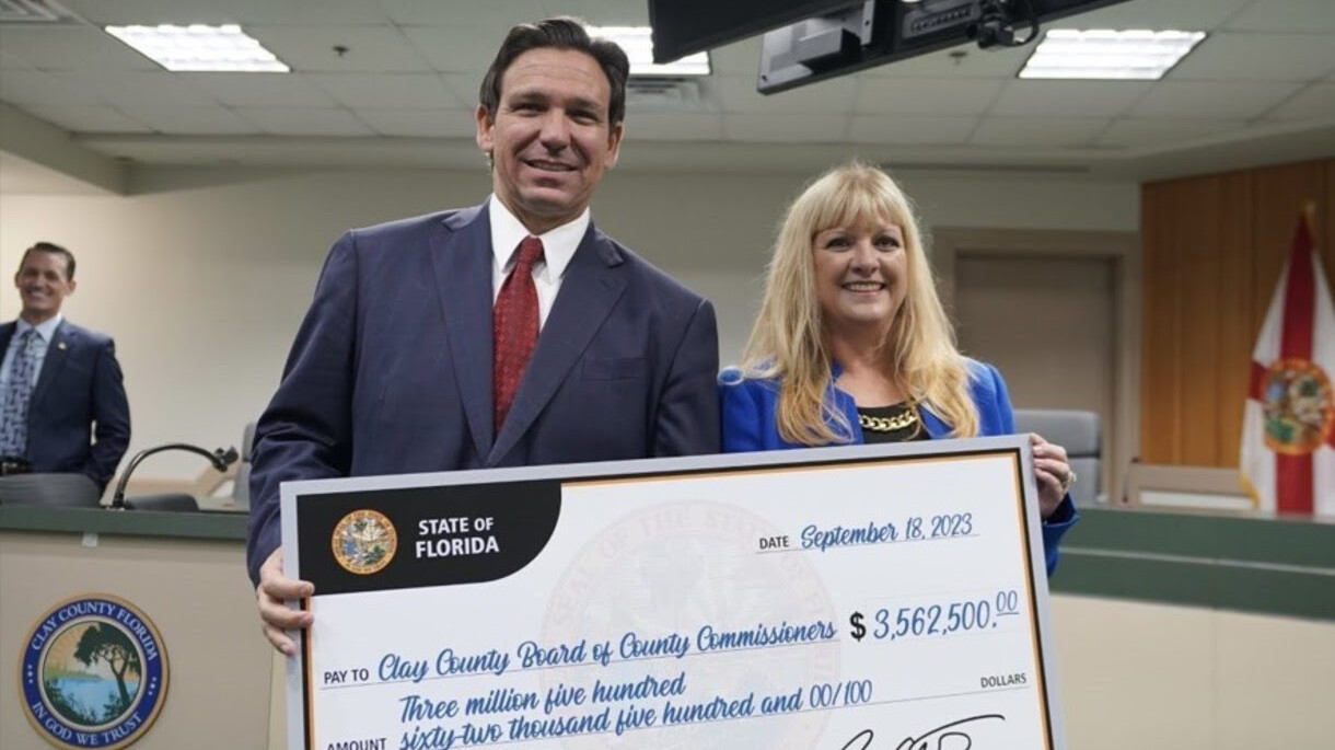 Featured image for “Gov. DeSantis awards Clay County over $3.5M infrastructure grant”
