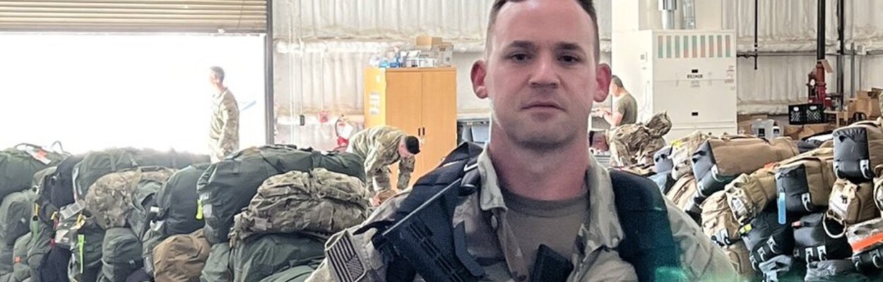 A July 15 image of Councilman Rory Diamond after he arrived at his U.S. Army deployment, tagged with the words "Made it! And, it’s very hot." | Rory Diamond on X (formerly Twitter)