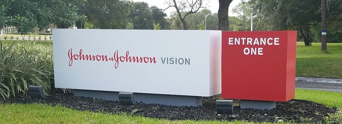 The Johnson & Johnson Vision disposable contact lens manufacturing plant is in Deerwood Park in Jacksonville.