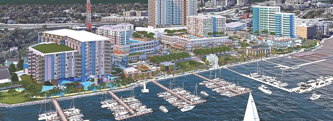 An illustration shows RiversEdge: Life on the St. Johns along the Southbank of the St. Johns River.