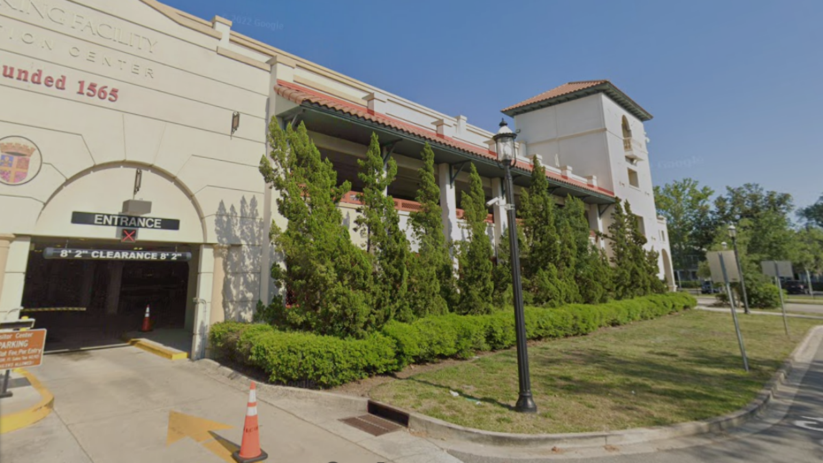 This is the Historic Downtown Parking Garage in St. Augustine. | Google