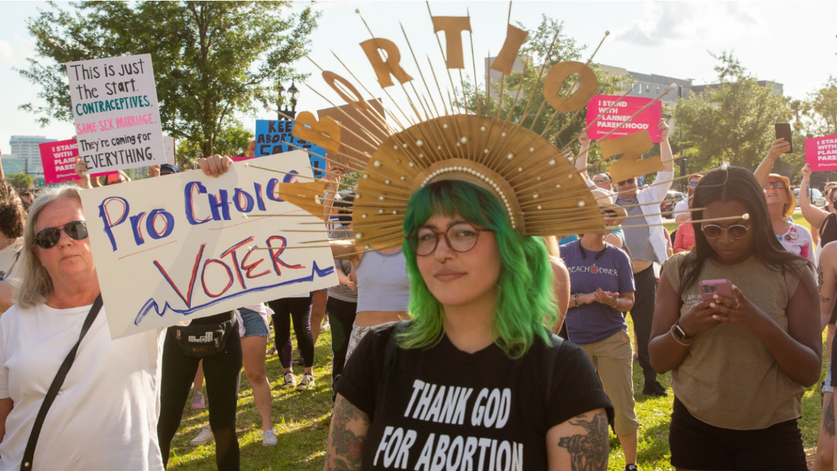 An estimated 2,000 people attended an abortion rights rally in front of the Duval County Courthouse on May 4, 2022. | Will Brown, Jacksonville Today