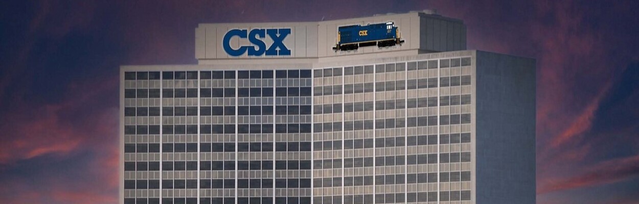 A new sign atop the CSX building will show a locomotive. | Jacksonville Daily Record
