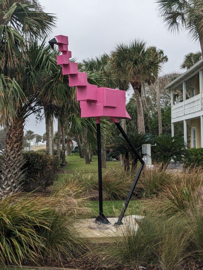 “Flamingosis” sculpture on display in Jacksonville Beach l University of North Florida