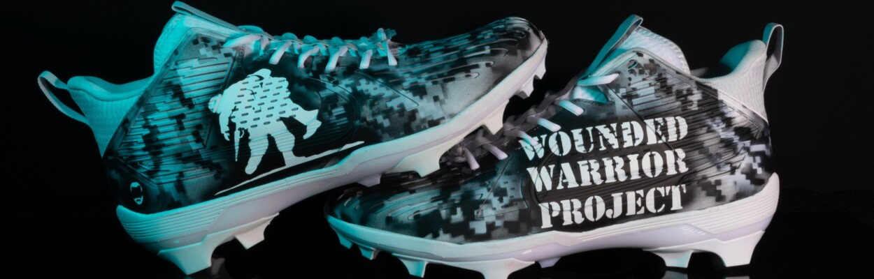 Jaguars offensive tackle Walker Little will wear cleats supporting the Wounded Warrior Project in the team's contest against the Cincinnati Bengals on Monday Night Football | Jacksonville Jaguars