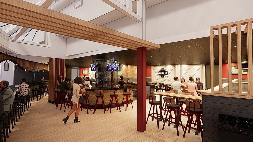 A illustration shows Chili's at the entrance to Concourse A at Jacksonville International Airport. | Jacksonville Daily Record
