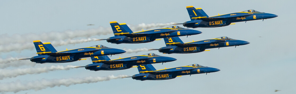 Blue Angels performing