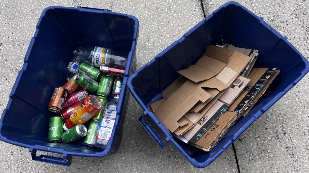Curbside recycling pickup is ending in Clay County later this year. | Randy Roguski, WJCT News 89.9