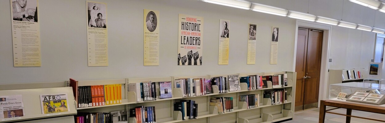 This is part of the Jacksonville Main Library’s African American History Collection. | Dan Scanlan, WJCT News 89.9