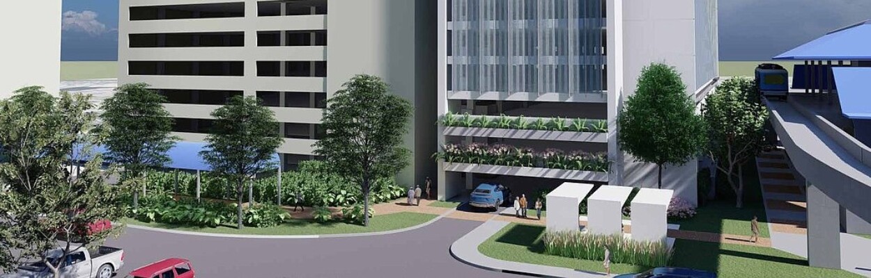 Amkin Hogan LLC's proposed garage expansion addition at the southeast intersection of West Bay and South Pearl streets. | Jacksonville Daily Record.