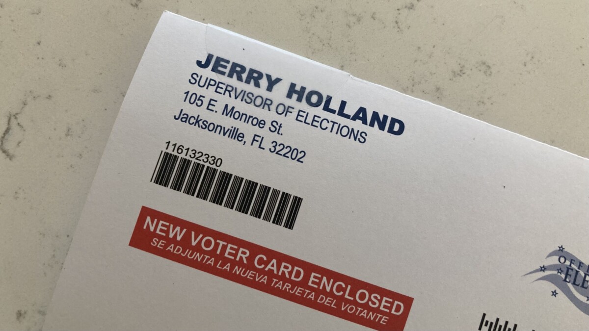 New voter information cards are being sent to registered voters across Duval County. l Jessica Palombo, Jacksonville Today