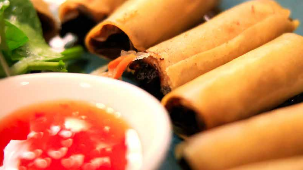 Lumpia from Abstrack Filipino is featured in a new exhibit at the Beaches Museum. l Katie Rider via Beaches Museum.
