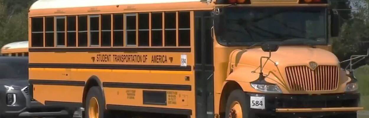 A Student Transportation of America school bus.