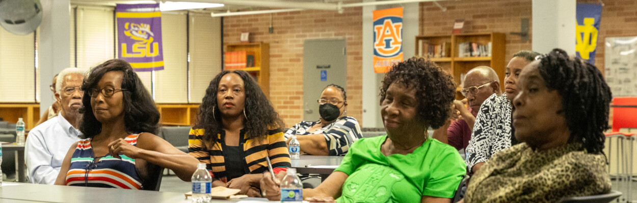 About 30 people attended a community forum last September at Raines High School to aid in the search for a new schools superintendent. | Will Brown, Jacksonville Today