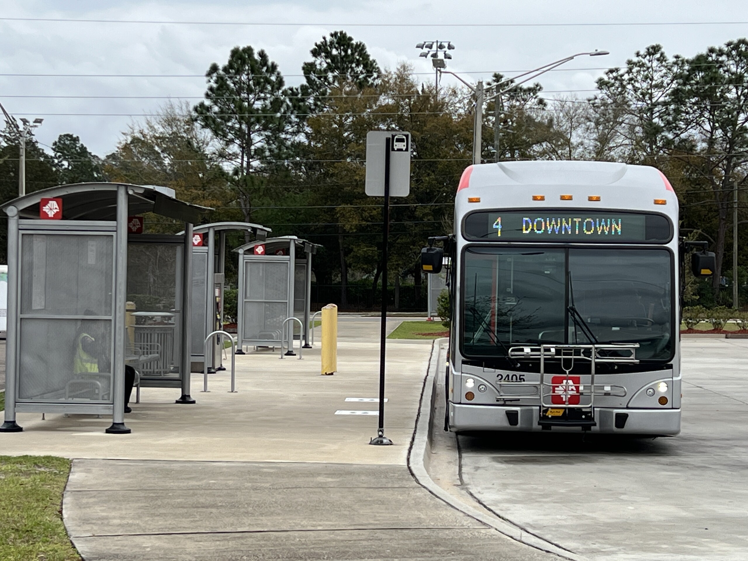A bus stops in Northwest Jacksonville on Friday, march 1, 2024. | Carter Mudgett, Jacksonville Today