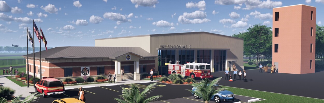A design drawing shows the new First Station 2 in Fernandina Beach. | Passero Associates