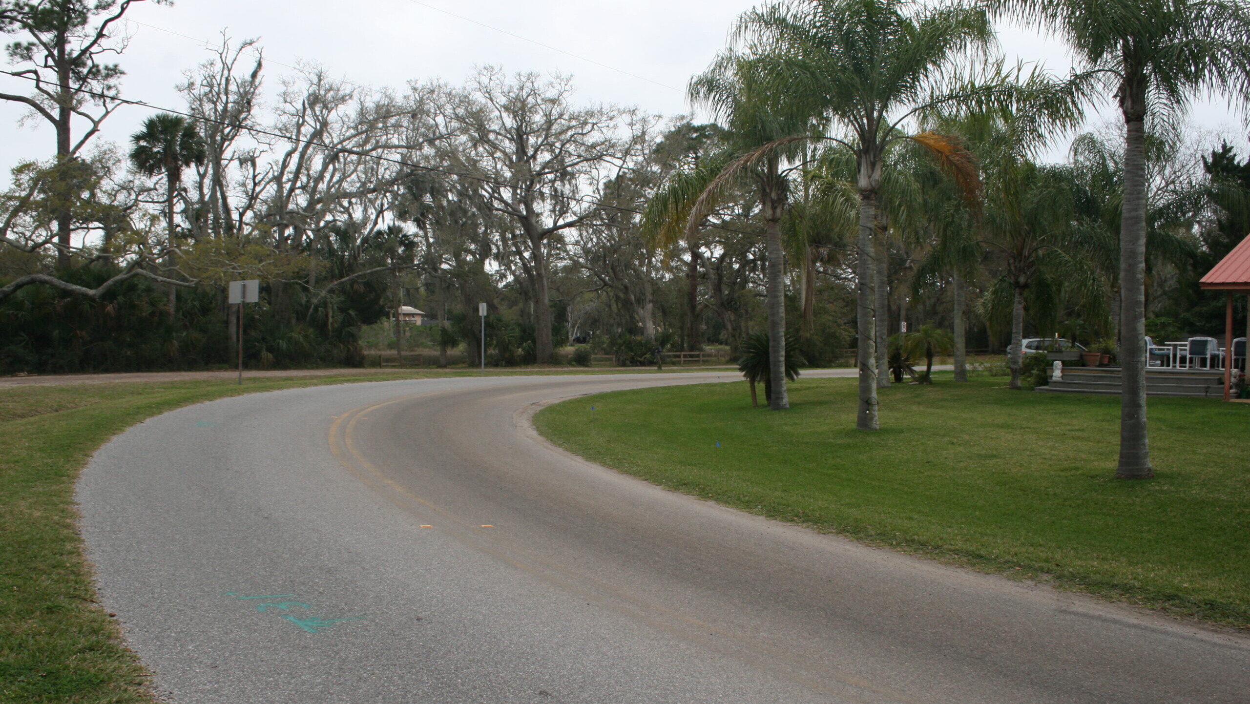 The trail site in St. Johns County