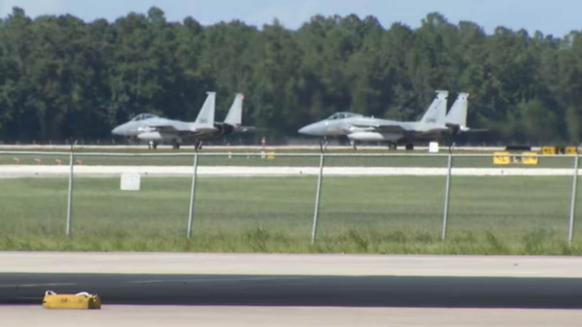 Two jets are shown at the Florida Air Natoinal Guard headquarters in Jacksonville. | News4Jax