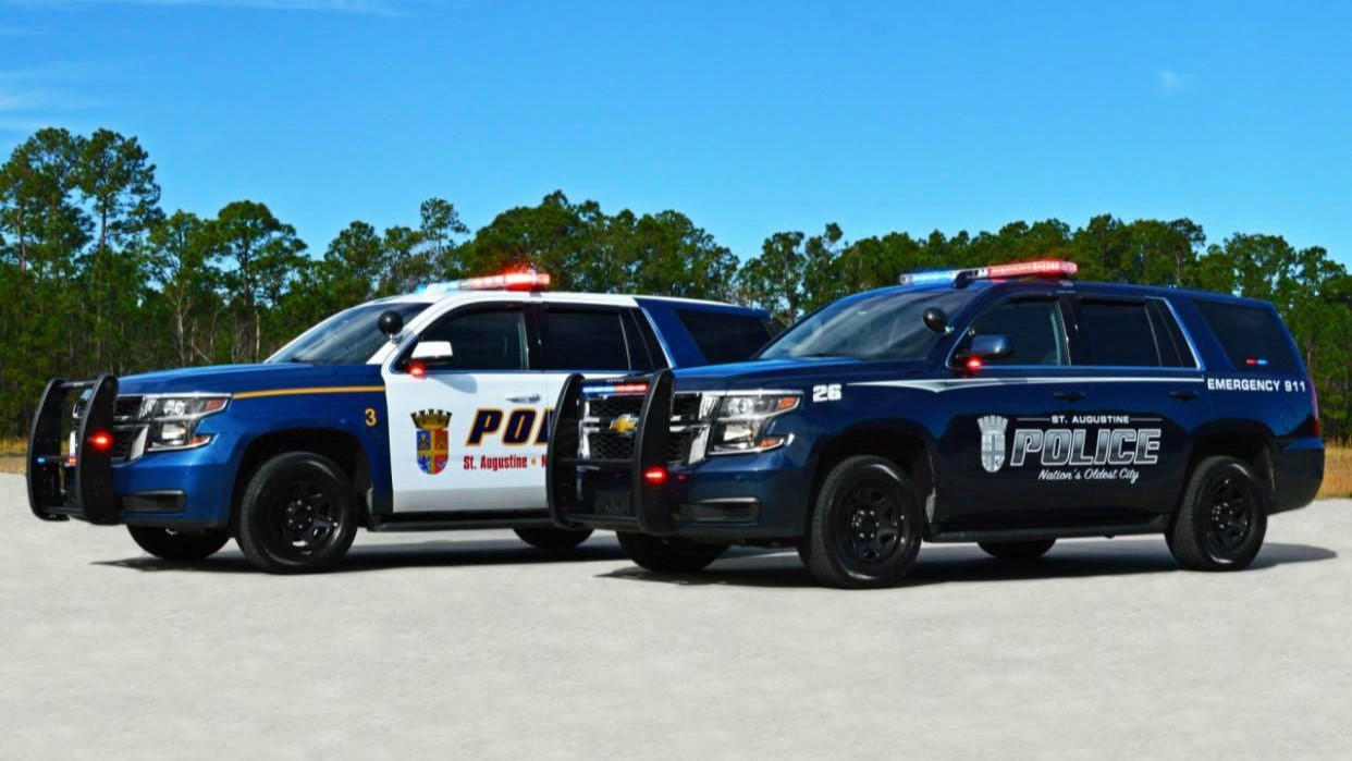 St. Augustine police cars. | St. Augustine Police, Facebook