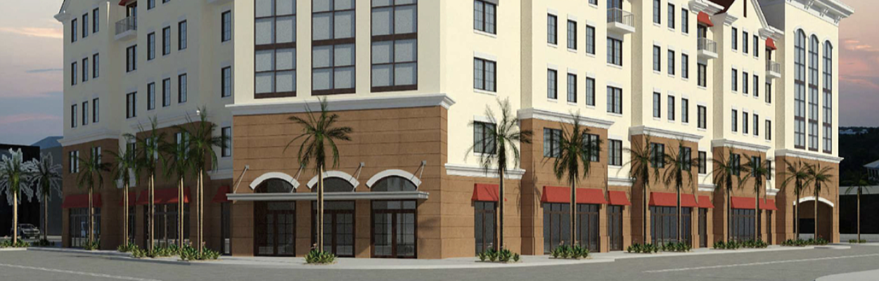 A file illustration shows the mixed-use retail and self-storage facility proposed at Prudential Drive and Hendricks Avenue. | Jacksonville Daily Record