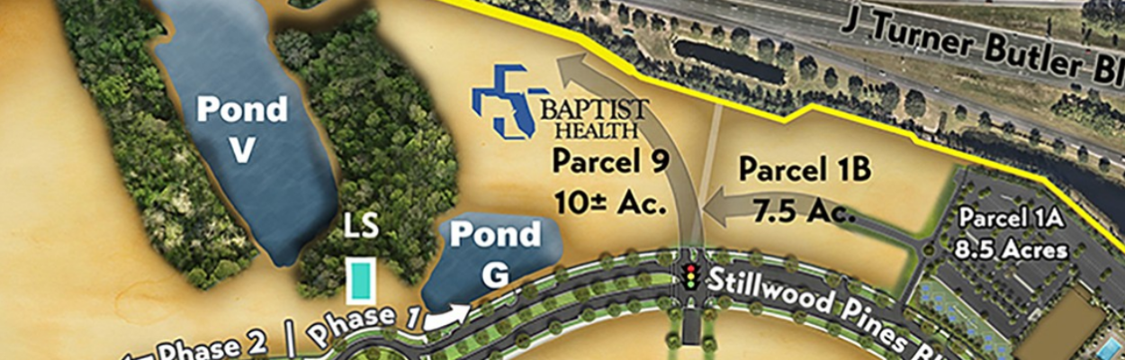 The Baptist Medical Center site is on Parcel 9 near Butler Boulevard. | Jacksonville Daily Record