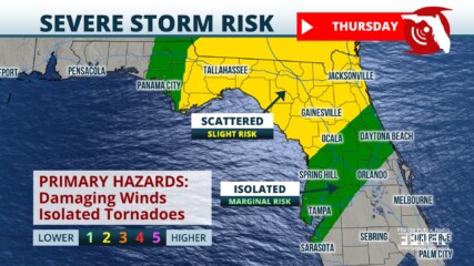 Featured image for “Severe storms and flash flooding possible on Thursday”