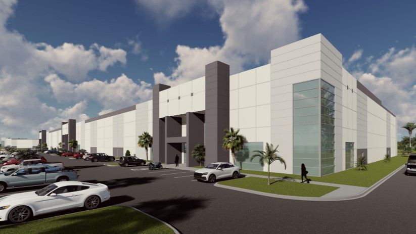 A new logistics park is under construction at the corner of Lem Turner Road and Interstate 295. l Cushman & Wakefield.