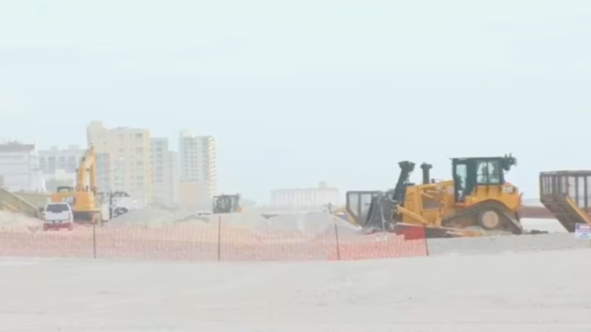 The U.S. Army Corps of Engineers paused the beach renourishment project in Jacksonville Beach. | News4Jax