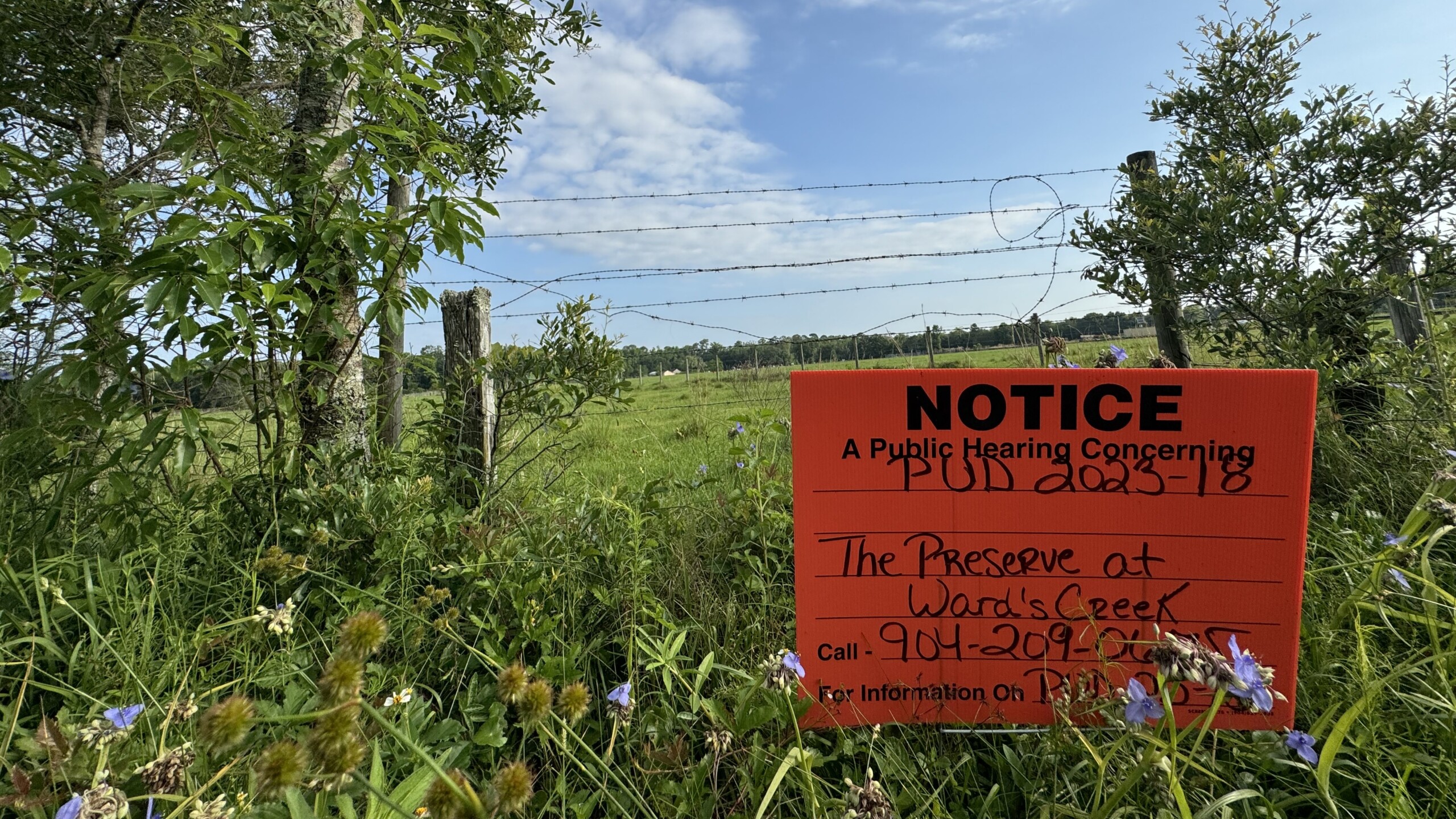 An affordable housing complex was proposed on this land near County Road 16 and Silverleaf Parkway in St. Johns County. | Google