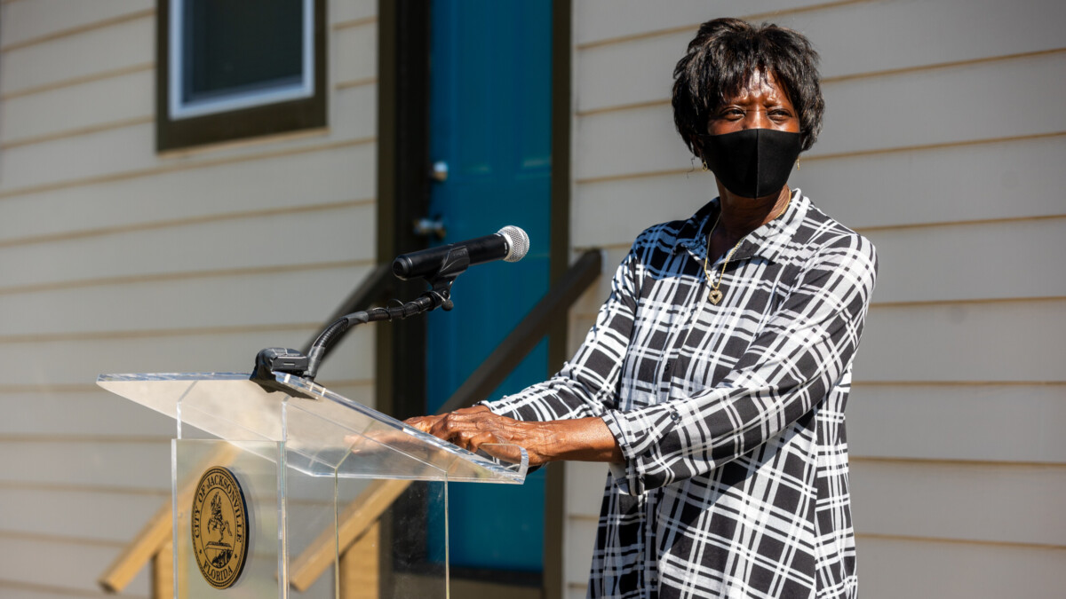 Barbara Robertson has lived on the Eastside for nearly 50 years. She says the Restore, Repair and Resilience program has transformed her home on Jessie Street. | Will Brown, Jacksonville Today