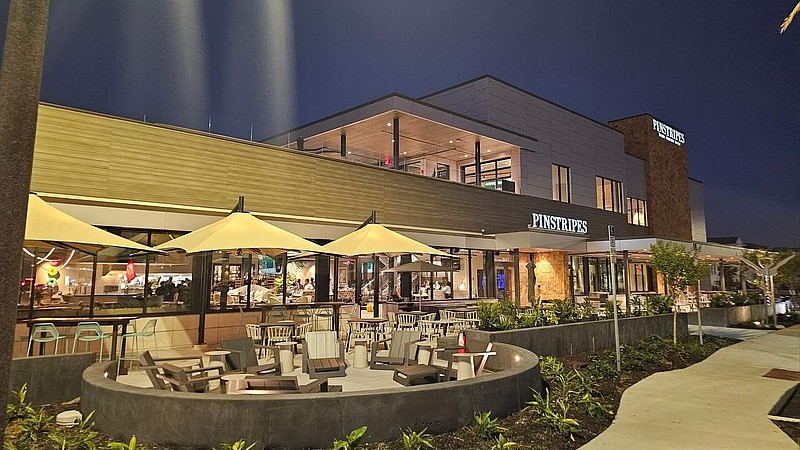 This Pinstripes restaurant and bowling venue is in Orlando. | Pinstripes