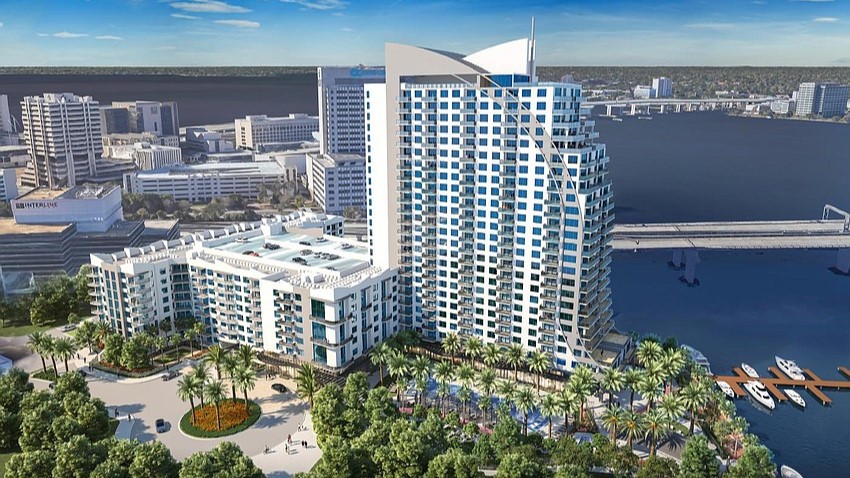 The Related Group is proposing a 25-story residential tower, a river-facing restaurant and a ship store at the site for the former River City Brewery on the Downtown Southbank. | Jacksonville Daily Record